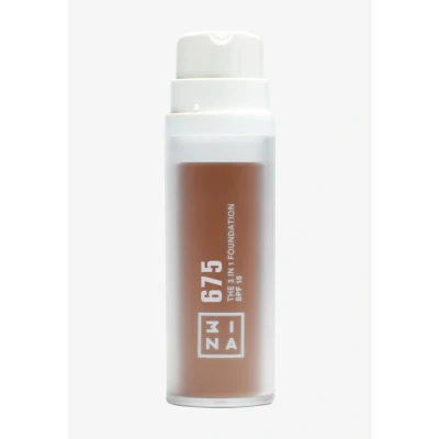 Afbeelding van 3ina THE 3 IN 1 Foundation 658 Foundation, Dames, Maat: 30 ml, 675 deep brown