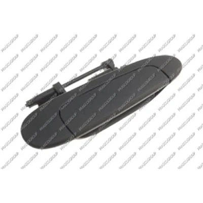 Afbeelding van PRASCO TY3208101 Deurgrepen Buiten, Rechts achter zwart Glad TOYOTA: Yaris I Hatchback (P1) 1.0, 1.3, 1.5, 1.4 D 4D 1999 2005
