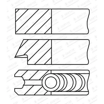 Afbeelding van Goetze Engine Zuigerveren 08 148307 00