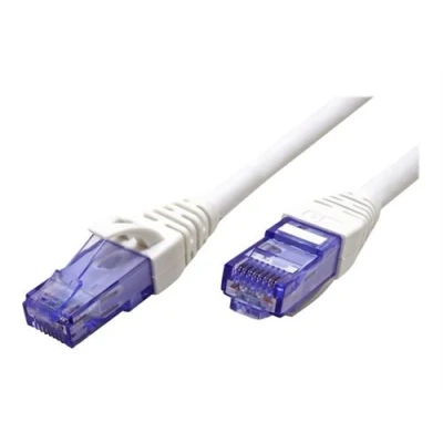 Image de Roline Cordon de raccordement RJ 45 (M) pour 5 m UTP CAT 6a sans halogène, moulé, bloqué blanc