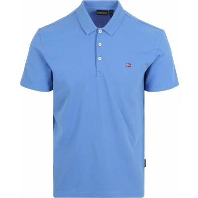 Afbeelding van Napapijri Ealis Poloshirt, Heren, Maat: Large, Ultramarine