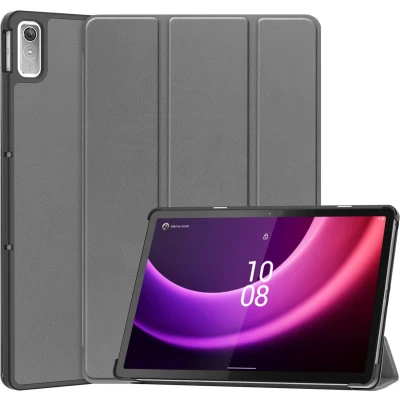 Afbeelding van iMoshion Tablet Hoes Geschikt voor Lenovo Tab P11 (2nd gen) Trifold Bookcase Grijs