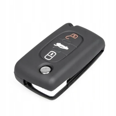 Afbeelding van AWPARTS Autosleutelhoes Siliconen hoes compatibel met Citroën C1 C2 C3 C4 C5 C6 C8 Berlingo Xsara Picasso