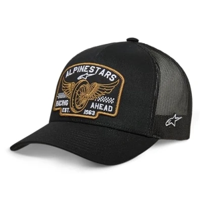 Afbeelding van Alpinestars Heritage Patch Trucker Hat Baseball Cap Heren (1 stuk), zwart/zwart