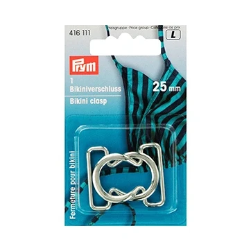 Afbeelding van Prym Bikini En Ceintuursluiting Lusvorm Zilver 20 Mm Sluitingen