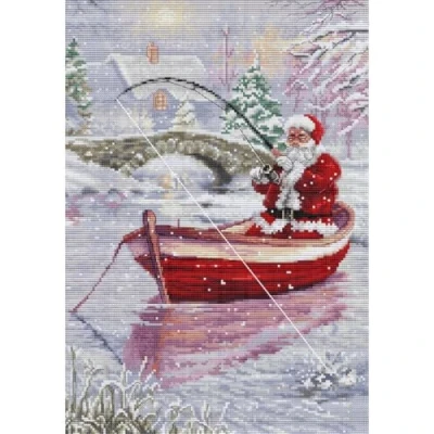 Afbeelding van Luca S Santa Fishing borduren (pakket) BU5014
