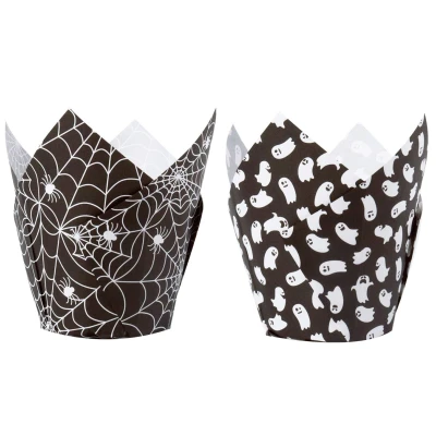 Afbeelding van PME Halloween Muffin Cups Griezelige Nacht 24st.
