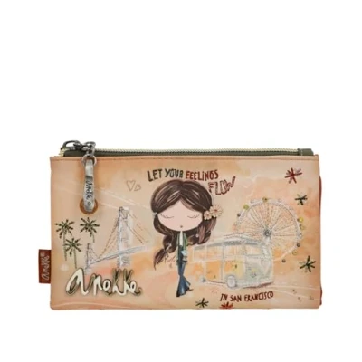 Afbeelding van Anekke Hollywood RFID Wallet L Meerkleurig, Veelkleurig, Klassiek, klassiek