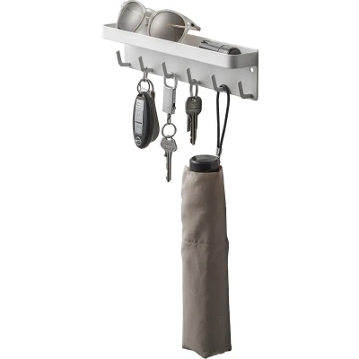 Afbeelding van Yamazaki Magnetic key hook with tray Smart White