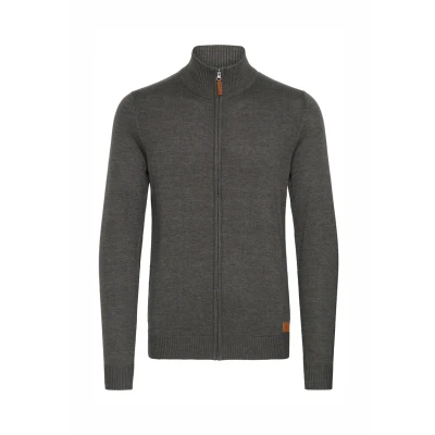 Afbeelding van BLEND Norman Cardigan vest voor heren met rechte kraag en ritssluiting, Tinnen Mix (70817)