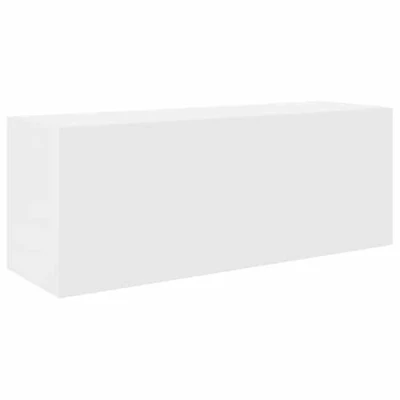 Afbeelding van Badkamerwandkast 80x25x30 cm bewerkt hout wit