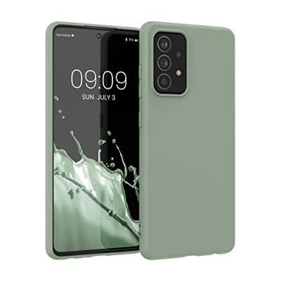 Afbeelding van kwmobile telefoonhoesje geschikt voor Samsung Galaxy A52 / 5G A52s Hoesje smartphone Back cover in grijsgroen