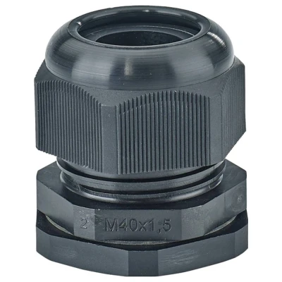 Afbeelding van Hensel 36000198 Wartel Met borgmoer, trekontlasting, Slagvast Kunststof Zwart 1 stuk(s)
