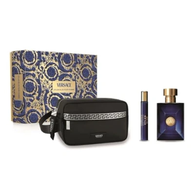 Afbeelding van Versace Dylan Blue EDT herenparfumset, 3 delig, merk: EAN: 8011003893539