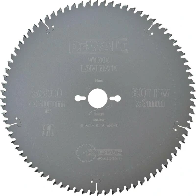 Afbeelding van DEWALT DT4281 QZ cirkelzaagblad 300x30x80T, trapezium, negatief 5, kerf 3,0mm