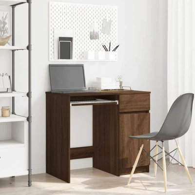 Afbeelding van vidaXL Bureau 86x49x76 cm spaanplaat bruin eikenkleurig