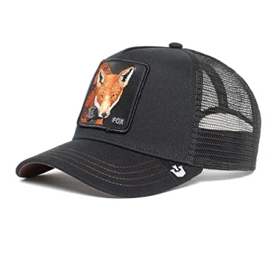 Afbeelding van Goorin Bros. The Farm Trucker Cap Verstelbare Mesh Baseball Unisex (1 stuk), Zwarte vos