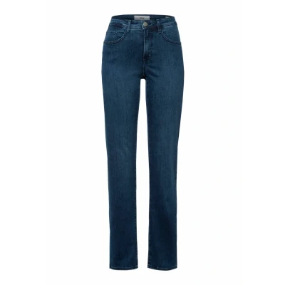 Afbeelding van BRAX Style Carola Blue Planet, damesjeans, Kleur: versleten blauw