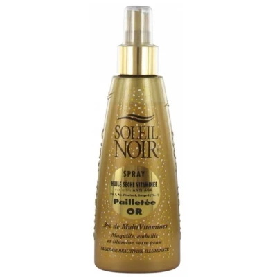 Afbeelding van Soleil Noir Spray Huile Sèche Vitaminée Pailletée Or 150ml Olie 150 ml