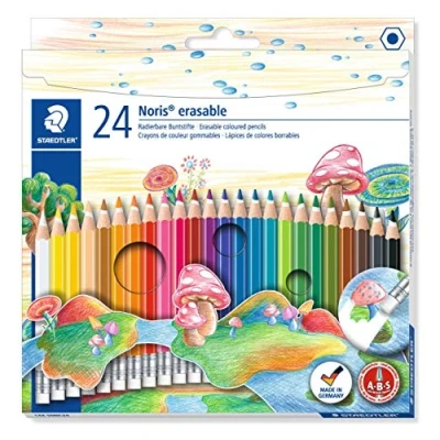 Image de STAEDTLER Crayons de couleur NORIS CLUB gommables, étui 24
