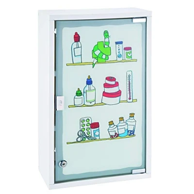 Afbeelding van HI Medicijnkast 30x15x50 cm roestvrij staal