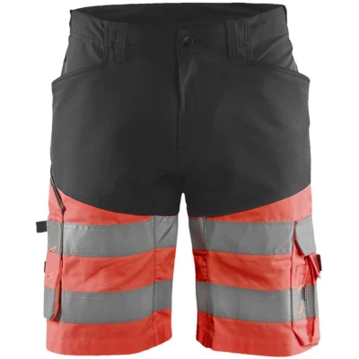 Afbeelding van Blaklader Short met stretch High Vis 1541 1811 Zwart/High Rood C58