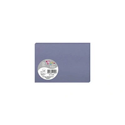 Afbeelding van Clairefontaine 11329C verpakking met 25 kaarten formaat C6 11 x 15,5 cm 210 g/m² Myosotis uitnodigingskaarten evenementen en correspondentie serie pollen premium papier glad