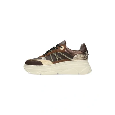 Afbeelding van PS Poelman JANA Sneakers laag, Dames, Maat: 42, Brown with combination Schoenen