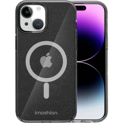 Afbeelding van imoshion Hoesje Geschikt voor iPhone 15 Sparkle Backcover MagSafe Zwart