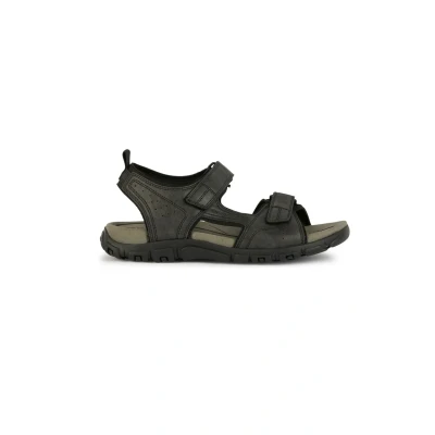 Afbeelding van Geox U Strada Outdoorsandalen, Heren, Maat: 39, Black Kunststof
