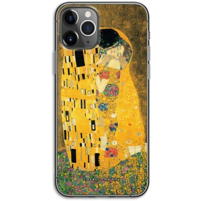 Afbeelding van Case Company® hoesje geschikt voor iPhone 11 Pro Der Kuss Soft Cover Telefoonhoesje Bescherming aan alle Kanten en Schermrand