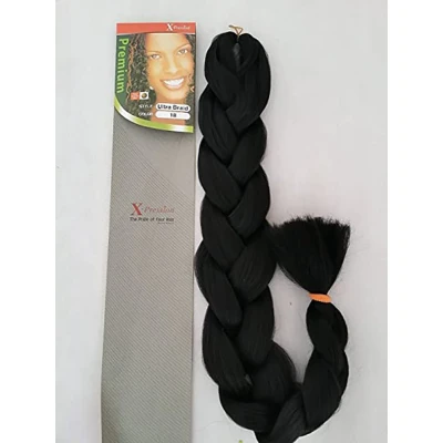 Afbeelding van X Pression Ultra Braid Vlechthaar #1B Voordeelverpakking 3 Stuks