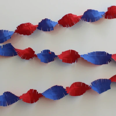 Afbeelding van Draai slinger rood wit blauw 6 meter