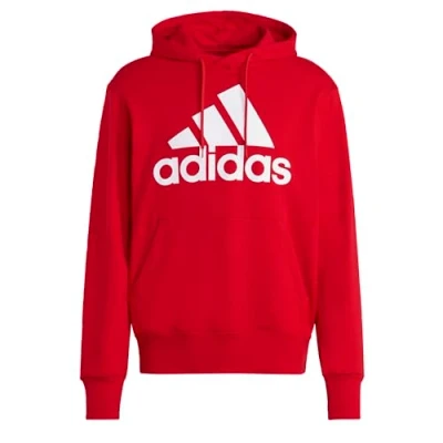 Afbeelding van adidas Sportswear Essentials Hoodie, Heren, Maat: Medium, Better scarlet/white