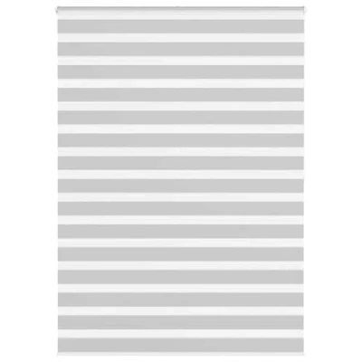 Afbeelding van vidaXL Zebra rolgordijn 160x200 cm stofbreedte 155,9 lichtgrijs
