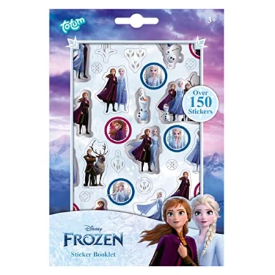 Image de Disney Frozen II 680708 La Reine des Neiges Livre d&#039;autocollants avec plus de 300 autocollants magiques Anna &amp; Elsa pour scrapbooking et travaux manuels