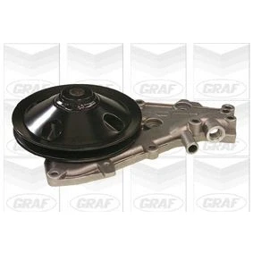 Afbeelding van GRAF PA550 Waterpomp Met pakking Zonder deksel Mechanisch Plaatstaal 144 voor multiriemaandrijving RENAULT: CLIO 1, 21 Hatchback, 19 II Chamade