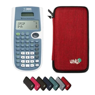 Afbeelding van CALCUSO Basispakket rood met Rekenmachine TI 30XS MultiView en uitgebreide garantie van
