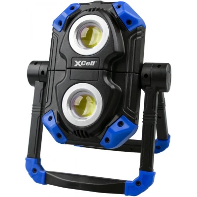 Afbeelding van LED Arbeitsleuchte mit zwei drehbaren Leuchtpanels, Powerbank Funktion, verschiedene Leuchtstufen, wasser und stoßfest