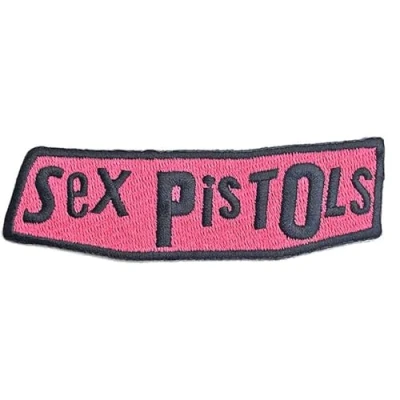 Afbeelding van Sex Pistols Logo Patch Roze/Zwart