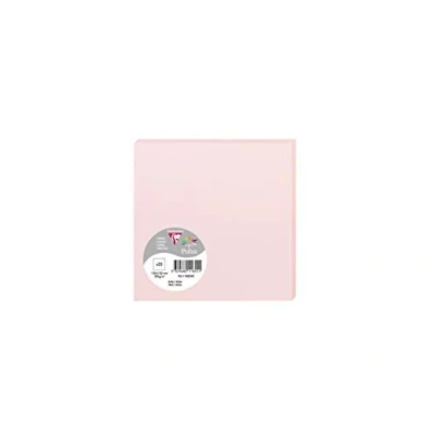 Image de Paquet de 25 cartes simples Pollen 135x135mm Rose 210g