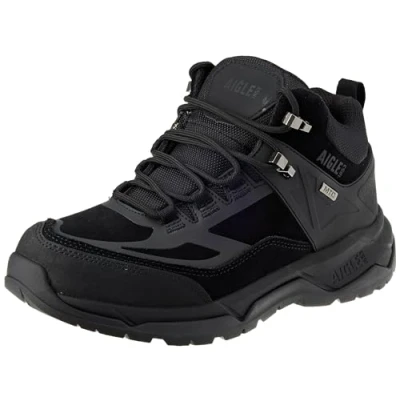 Afbeelding van Aigle Palka MTD Veterboots, Heren, Maat: 42, Black Leer/ synthetisch
