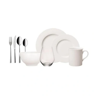 Afbeelding van Villeroy &amp; Boch Twist Complete Set, Porselein, Wit