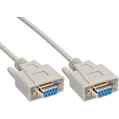 Afbeelding van Premium seriële RS232 kabel 9 pins SUB D (v) / gegoten connectoren 3 meter
