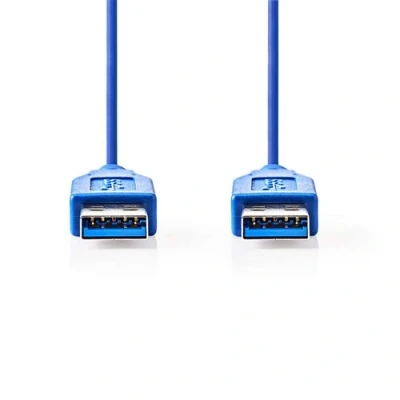 Afbeelding van USB A naar kabel 2 meter 3.0 (100% koper, Blauw)