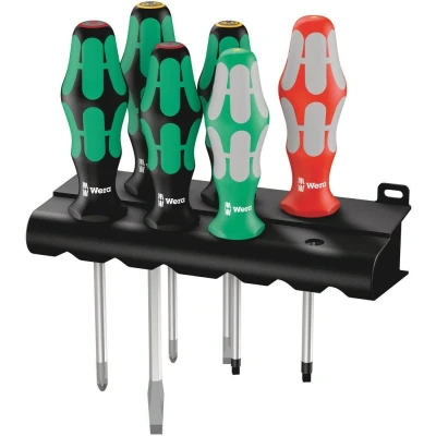 Afbeelding van Wera kraftform plus 6 delige schroevendraaierset + houder 334/368/6
