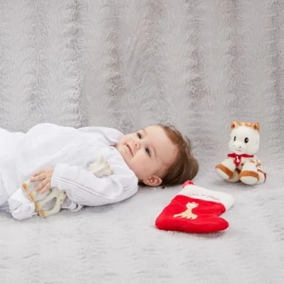 Afbeelding van Sophie de giraf baby&#039;s eerste kerstmis set