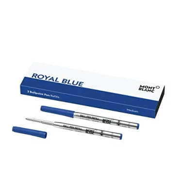 Afbeelding van Montblanc Royal Blue, 116213, balpen, vullingen M 2 x balpenvulling blauw vulling voor balpen