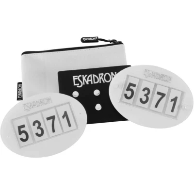 Afbeelding van Eskadron Startnummers Quick Pin 4 Wit Paar Agradi.be