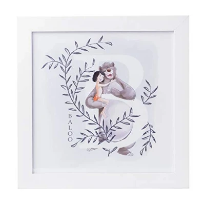Afbeelding van DISNEY JUNGLE BOEK BALOO Art Print 30x30 cm inclusief kader